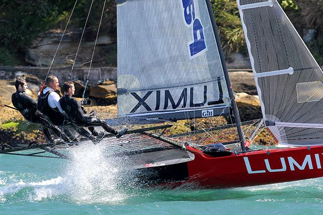 Rookie Lumix crew in their second race © Frank Quealey /Australian 18 Footers League http://www.18footers.com.au